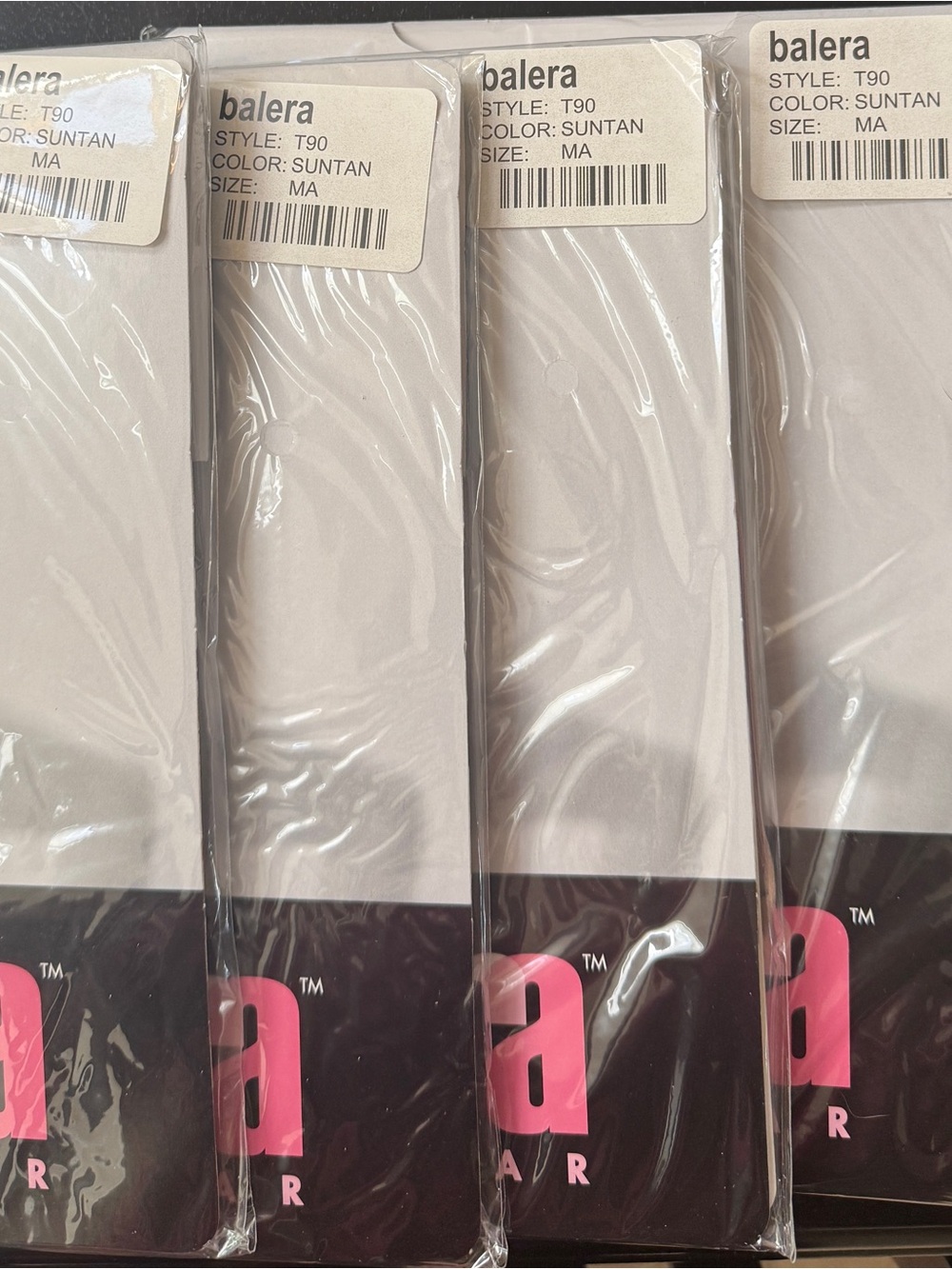5 Pair Balera Convertible Adult Suntan Tights - Medium Adult